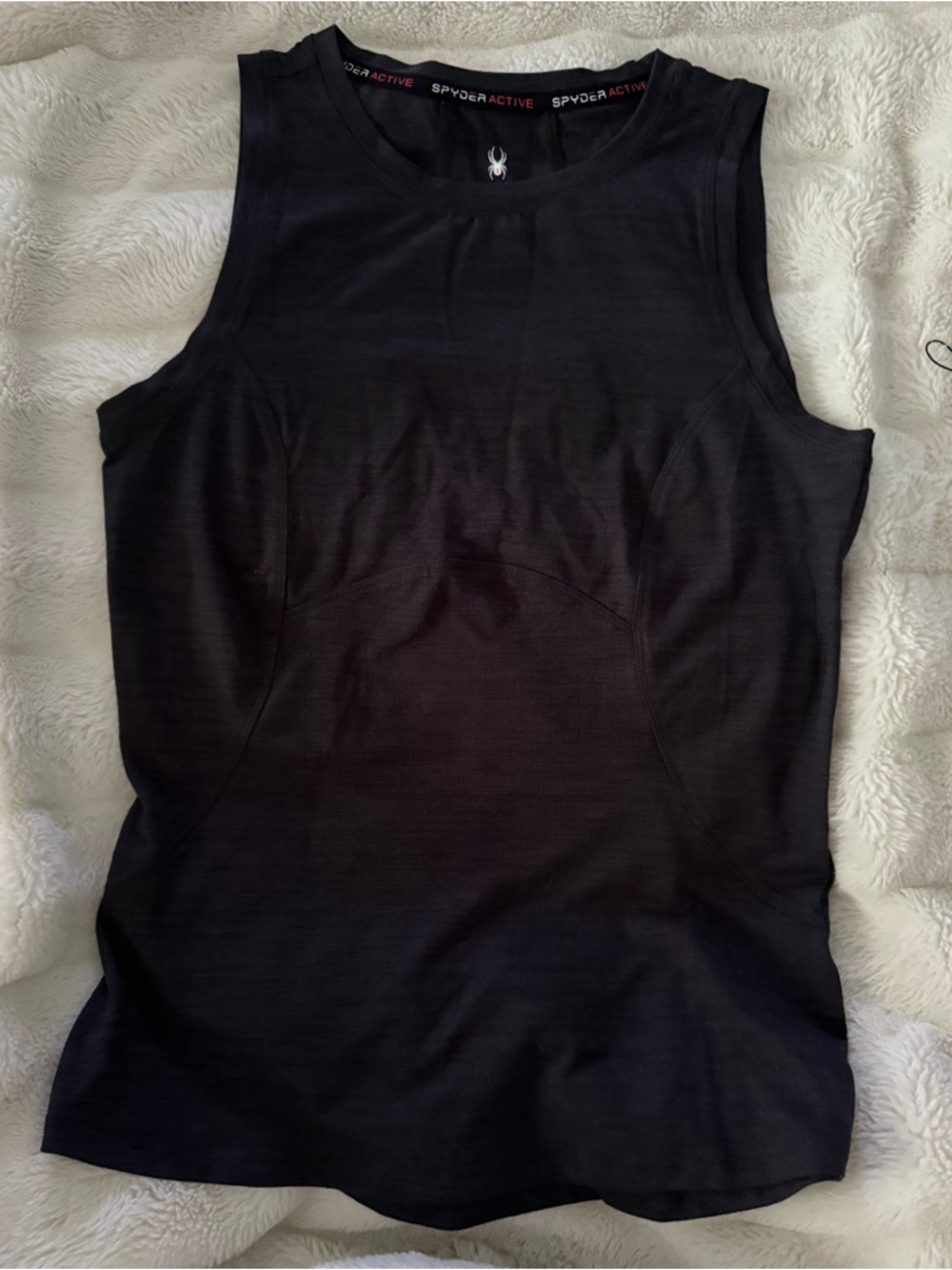 Spyder Black Sleeveless Active Tank Top - Picture 3 of 9